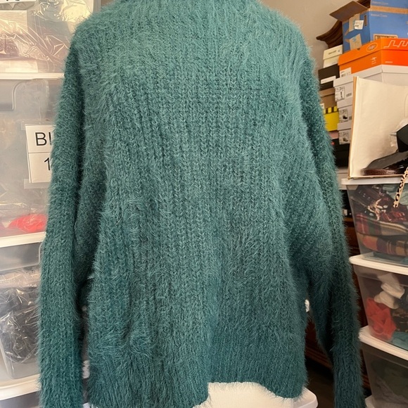 Women's Teal Sweater - Picture 4 of 8